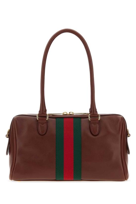  구찌 숄더백 미디엄 보르세토 핸드백 초콜릿 색상 - GUCCI