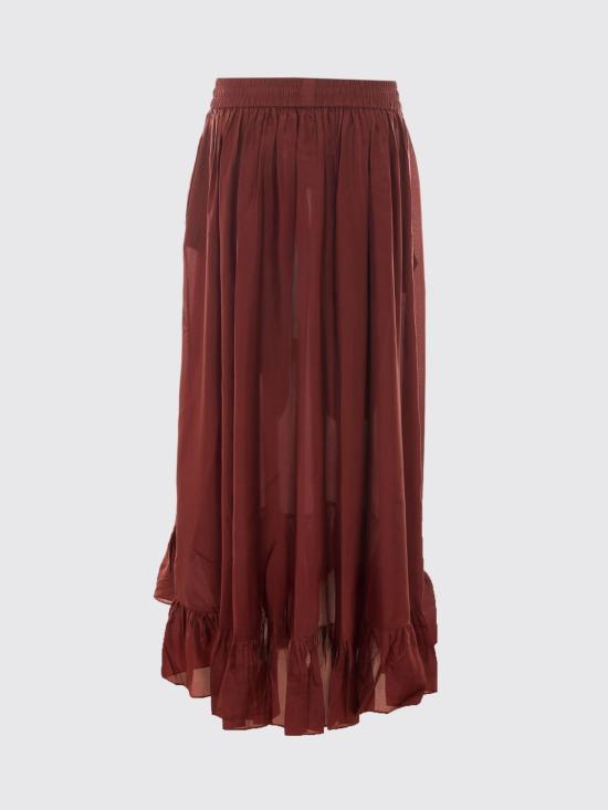 26FW 짐머만 롱 스커트 8440SSS261 MER Burgundy - ZIMMERMANN