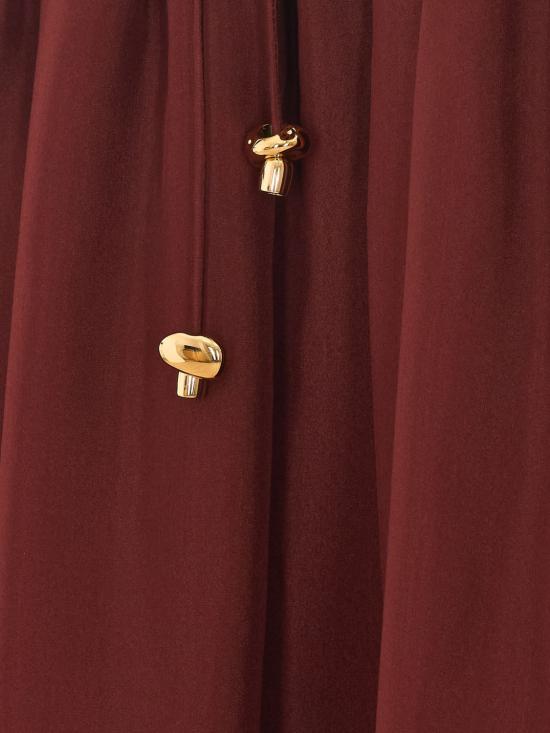 26FW 짐머만 롱 스커트 8440SSS261 MER Burgundy - ZIMMERMANN