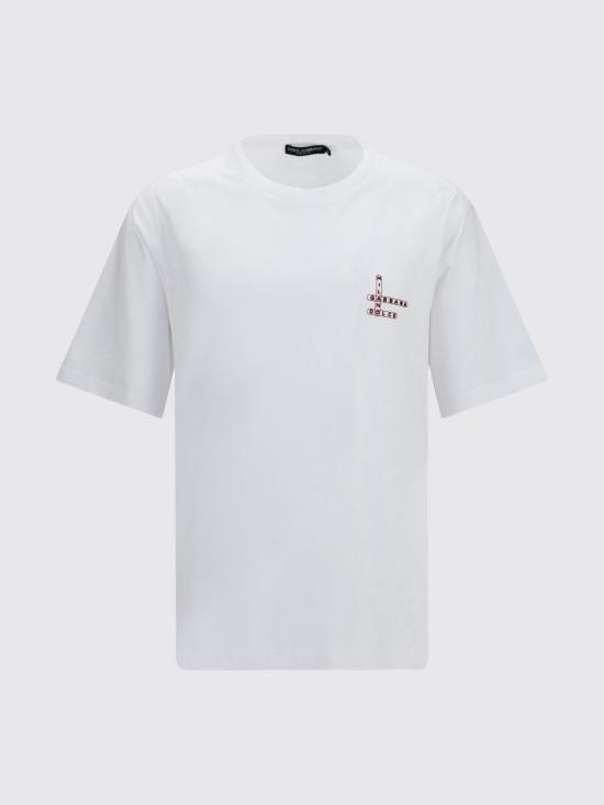 26FW 돌체앤가바나 반팔 티셔츠 G8PN9TG7QAV W0800 White - DOLCE & GABBANA