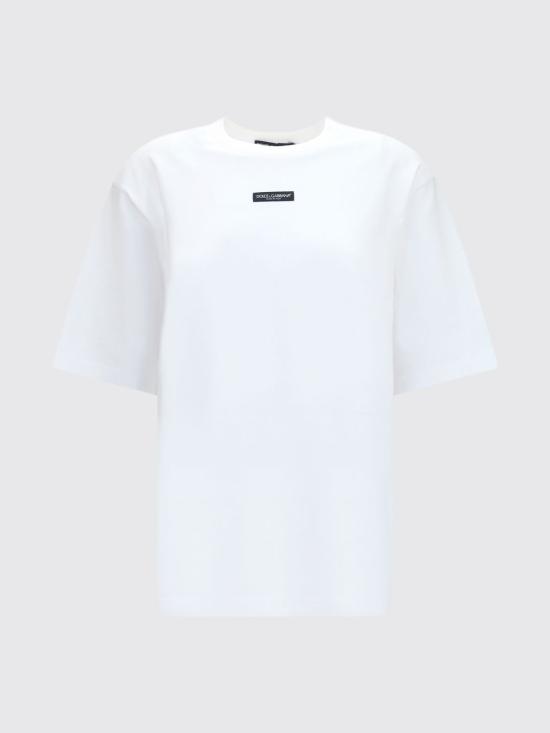 26FW 돌체앤가바나 반팔 티셔츠 F8V78THU7MA W0800 White - DOLCE & GABBANA