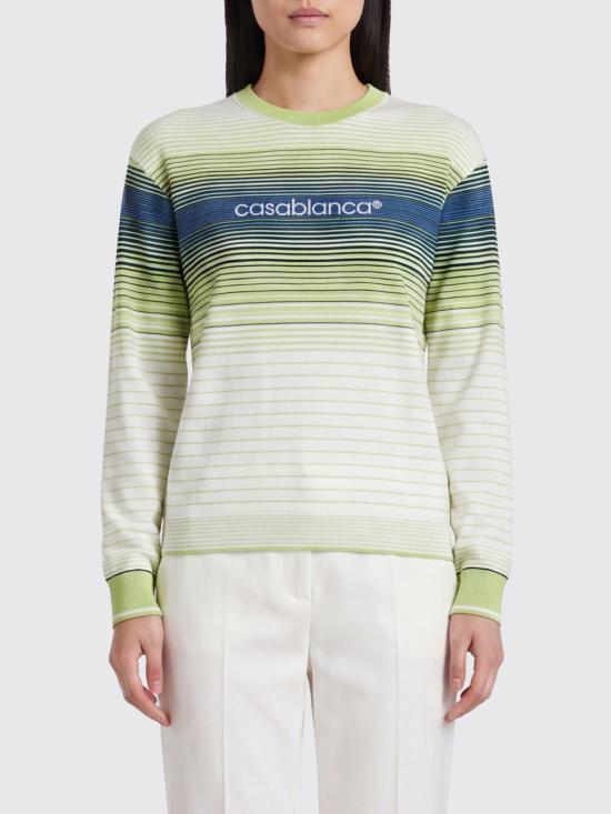 26SS 카사블랑카 긴팔 티셔츠 WSS26JTP511 01 Striped