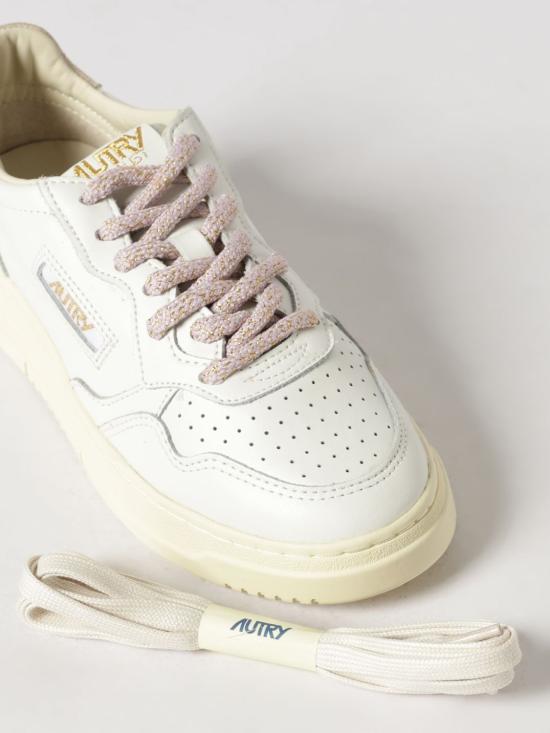 26FW 오트리 메달리스트 로우 레더 스니커즈 AULW SW04 Yellow Cream - AUTRY