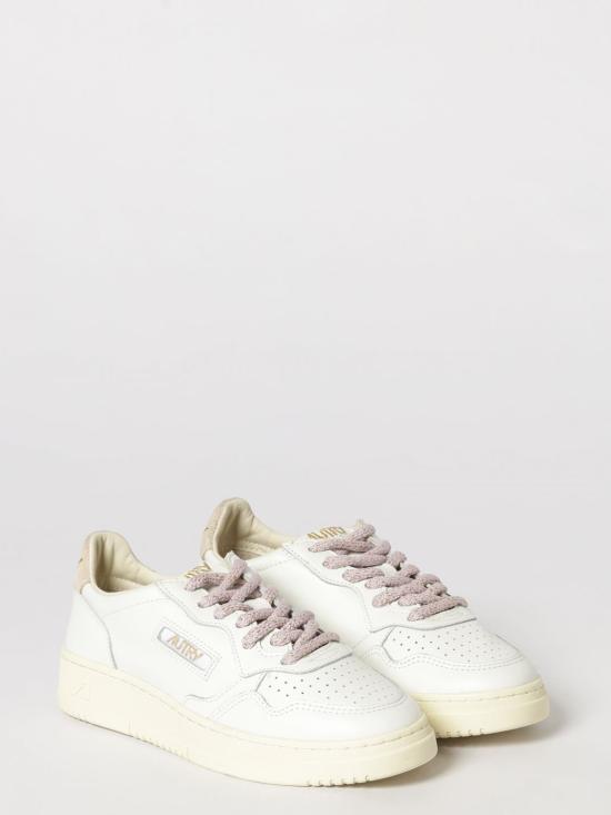 26FW 오트리 메달리스트 로우 레더 스니커즈 AULW SW04 Yellow Cream - AUTRY
