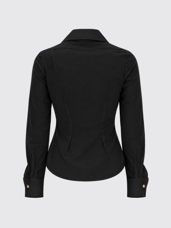 26SS 비비안웨스트우드 드렁큰 셔츠 1501000CW009Q N401 Black - VIVIENNE WESTWOOD