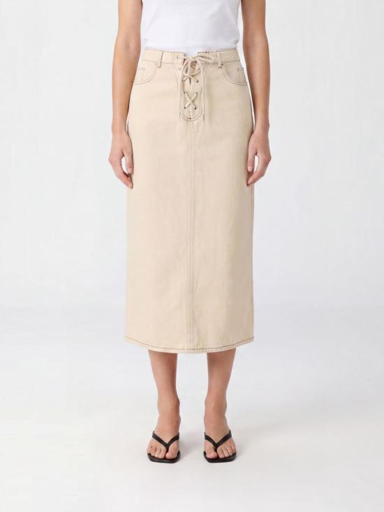 26SS 바움 운드 페르드가르텐 롱 스커트 24806 C3076 Ivory