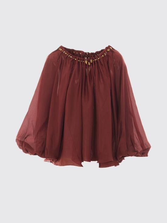 26FW 짐머만 블라우스 8428TSS261 MER Burgundy - ZIMMERMANN