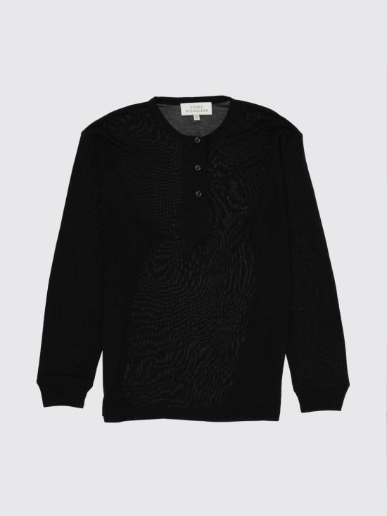 26SS 스튜디오 니콜슨 긴팔 티셔츠 RUTASSNW1834 Black - STUDIO NICHOLSON