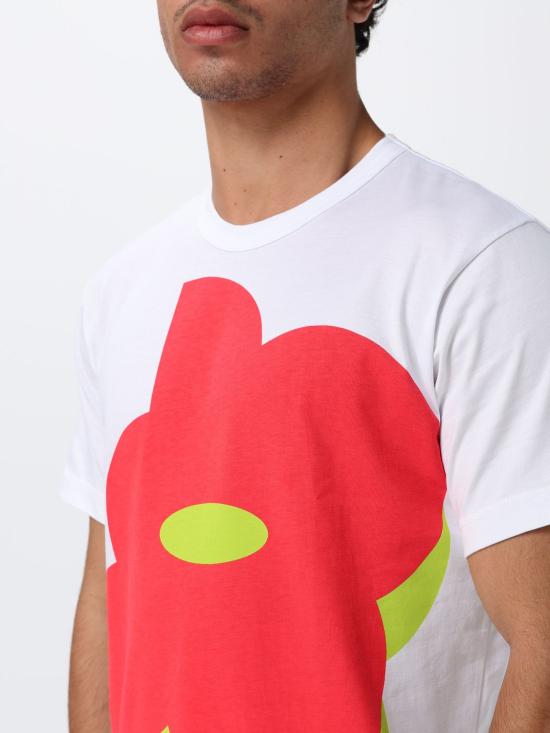 26SS 꼼데가르송 반팔 티셔츠 T01905 12 White - COMME DES GARCONS