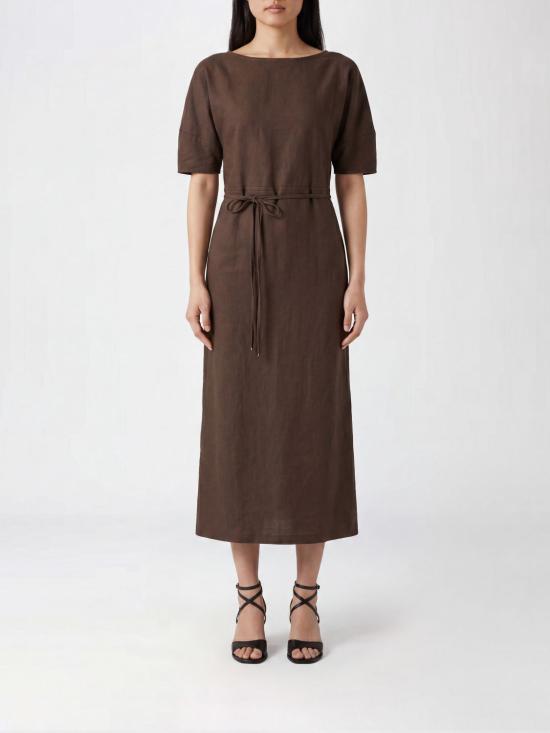 26SS 르메르 코튼 오프 숄더 드레스 DR1147LJ1010 BR512 Brown