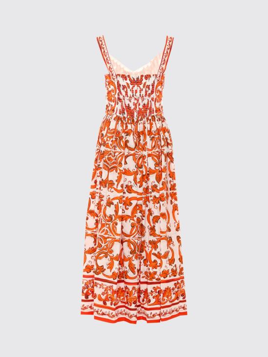 26FW 돌체앤가바나 롱 원피스 F6TTHT GDDRLS9000 Orange - DOLCE & GABBANA