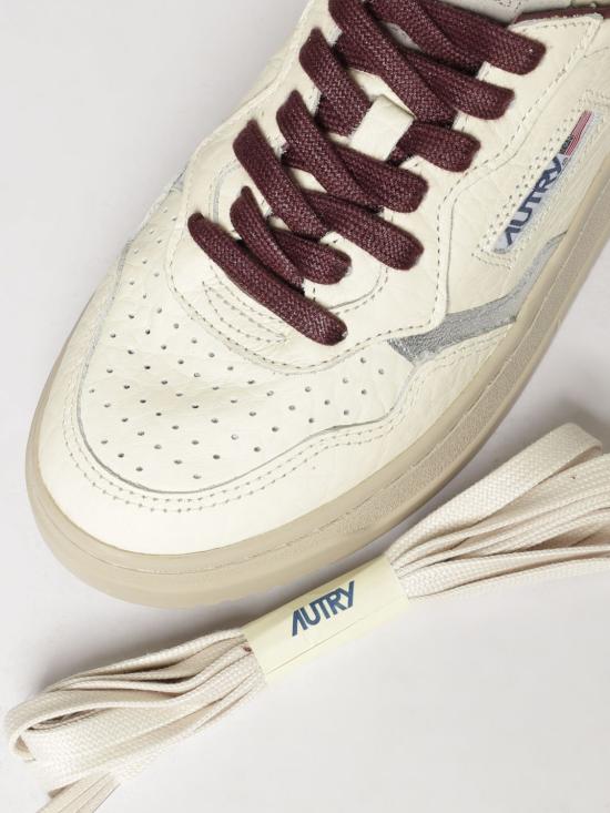 26FW 오트리 메달리스트 로우 레더 스니커즈 AULW NE19 Burgundy - AUTRY