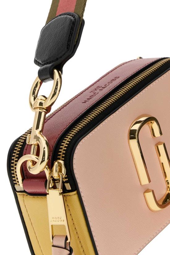  마크제이콥스 크로스백 마크 제이콥스 멀티컬러 가죽 스냅샷 크로스바디 백 로즈멀티 - MARC JACOBS