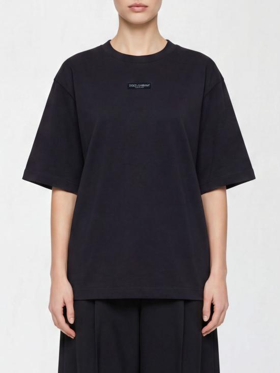 26FW 돌체앤가바나 반팔 티셔츠 F8V78THU7MA N0000 Black
