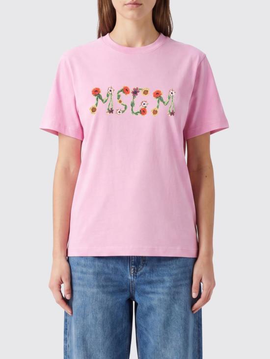 26SS 엠에스지엠 반팔 티셔츠 4041MDM124N267002 13 Pink