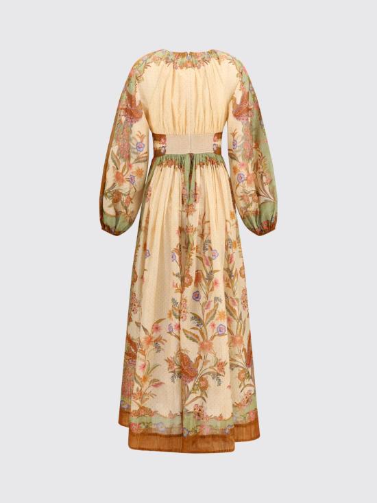 26FW 짐머만 롱 원피스 5947DSS262 CKSF Yellow Cream - ZIMMERMANN
