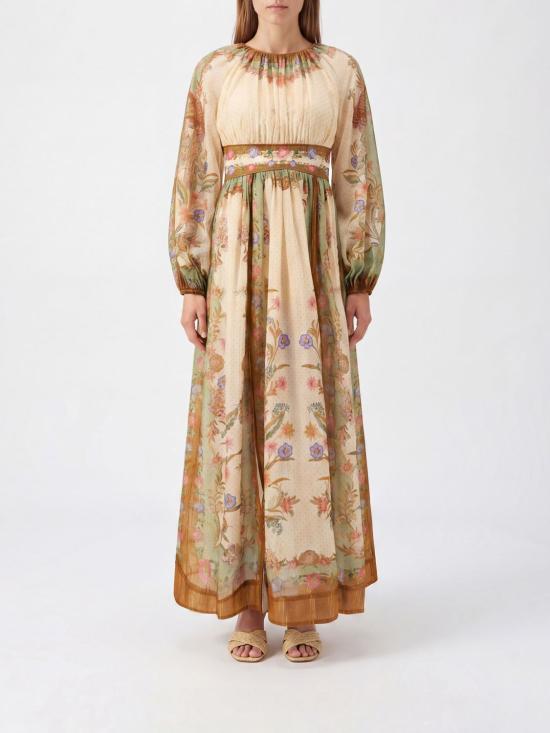26FW 짐머만 롱 원피스 5947DSS262 CKSF Yellow Cream