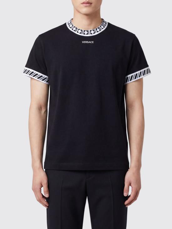 26FW 베르사체 반팔 티셔츠 10257701A18356 1B000 Black