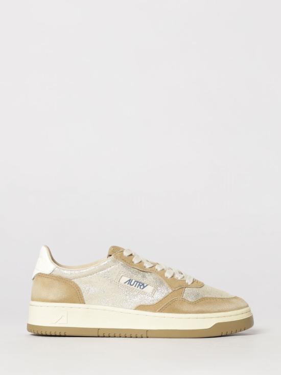 26FW 오트리 메달리스트 로우 레더 스니커즈 AULW YB01 Beige