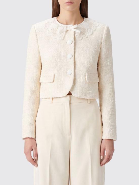 26FW 셀프 포트레이트 자켓 PF26002JC CREAM Yellow Cream
