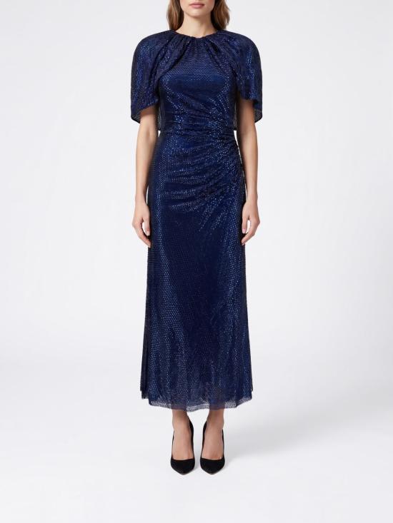 26FW 셀프 포트레이트 롱 원피스 PF26054MN NAVY Blue
