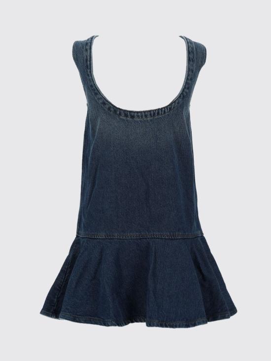 26SS 가니 미디 스커트 A1030091 569 Denim - GANNI