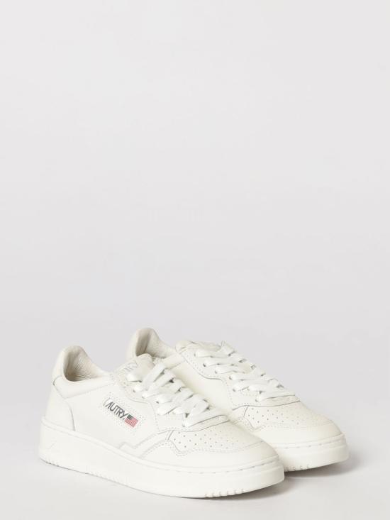 26FW 오트리 메달리스트 로우 레더 스니커즈 AULW SG10 Bianco 3 - AUTRY