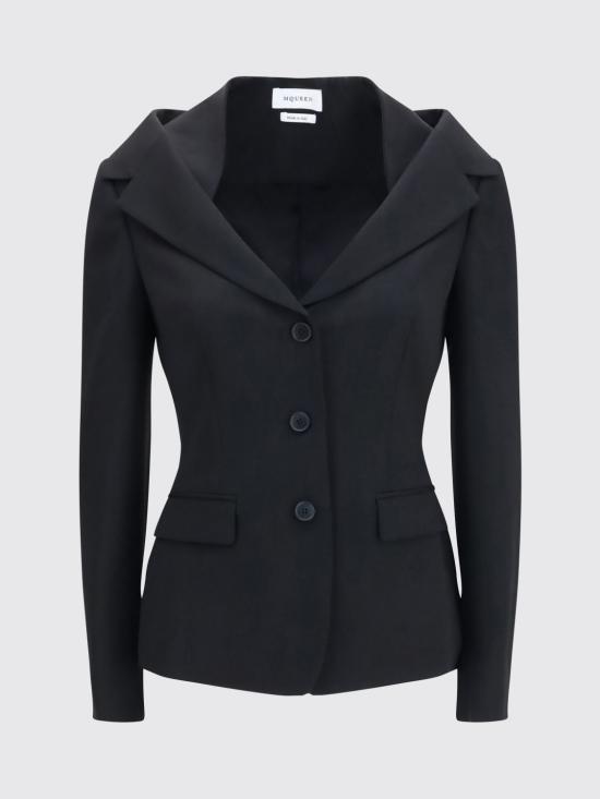 26FW 알렉산더 맥퀸 자켓 865434QJAAC 1000 Black - ALEXANDER MCQUEEN