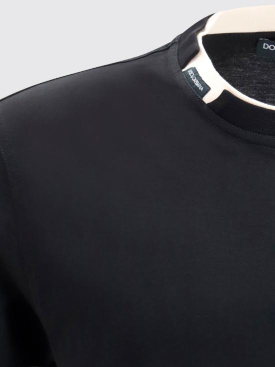 26FW 돌체앤가바나 반팔 티셔츠 G8TW5TFU7EQ N0000 Black - DOLCE & GABBANA