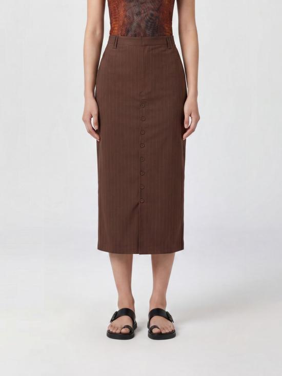 26SS 장 폴 고티에 롱 스커트 SK025W05460 56 Brown