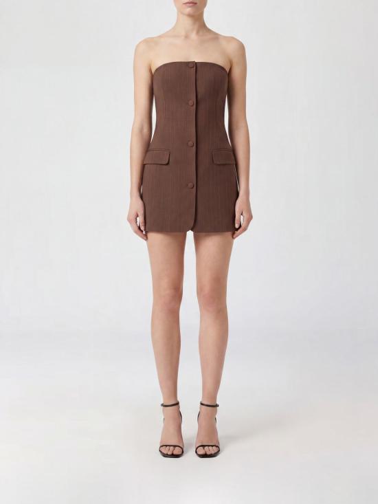 26SS 장 폴 고티에 숏 원피스 DR118W05460 56 Brown