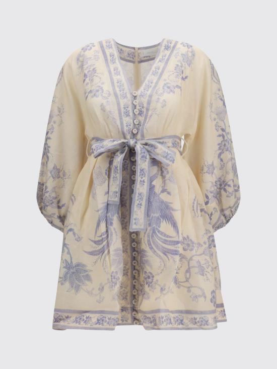 26FW 짐머만 미디 스커트 3500DSS262 CRLF Cream - ZIMMERMANN
