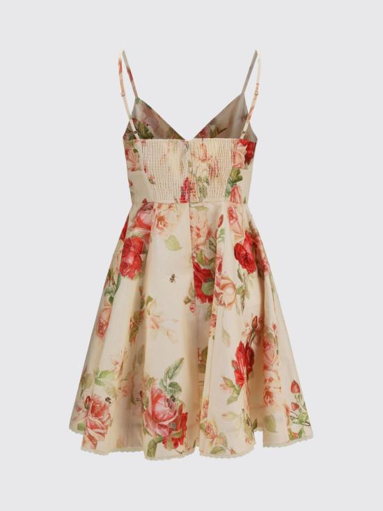 26FW 짐머만 미디 스커트 4274DSS264 CMRF Cream - ZIMMERMANN