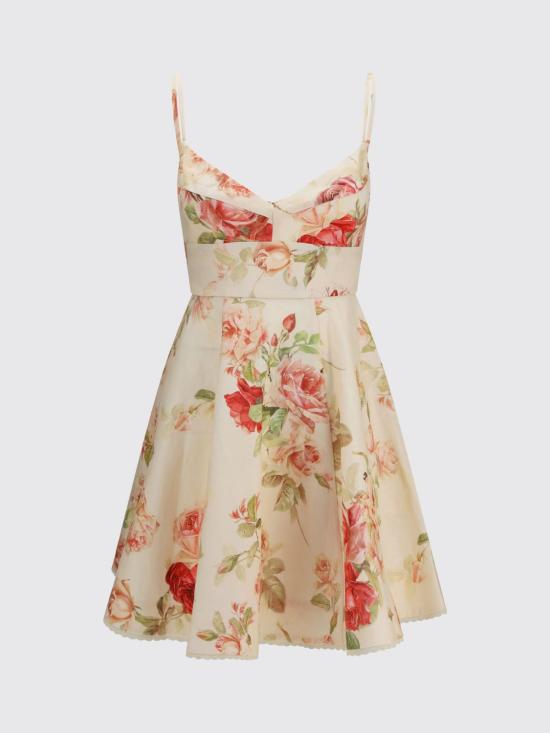 26FW 짐머만 미디 스커트 4274DSS264 CMRF Cream - ZIMMERMANN