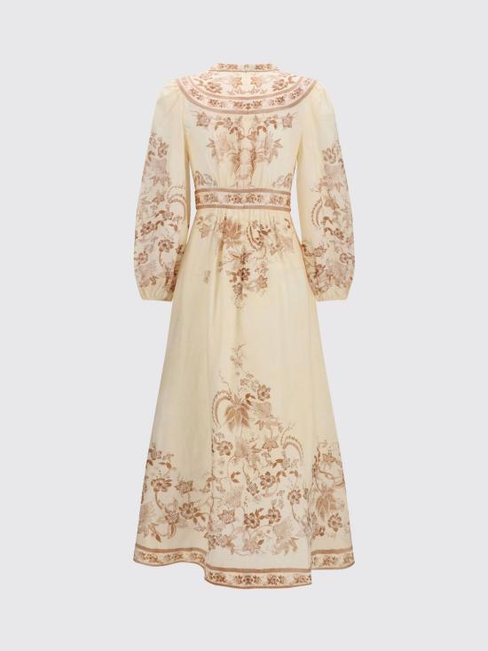 26FW 짐머만 롱 원피스 3501DSS262 CRTFL Cream - ZIMMERMANN