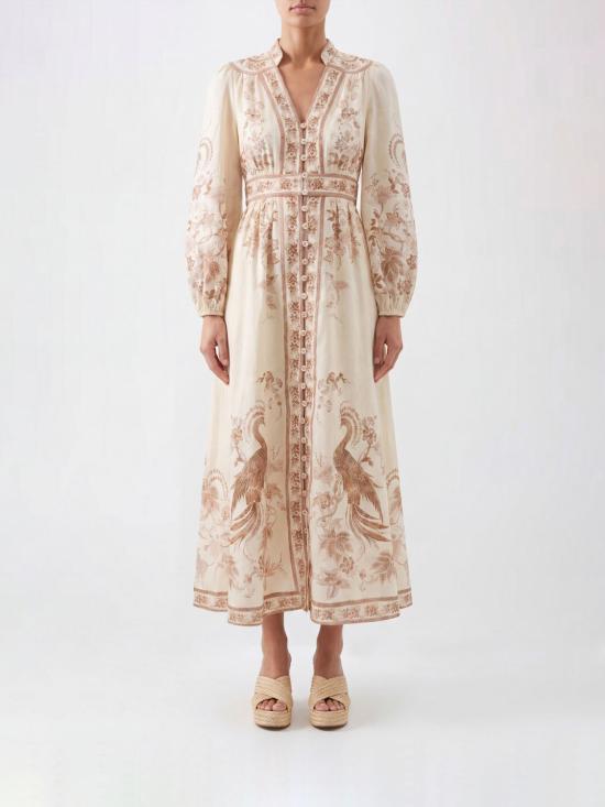 26FW 짐머만 롱 원피스 3501DSS262 CRTFL Cream