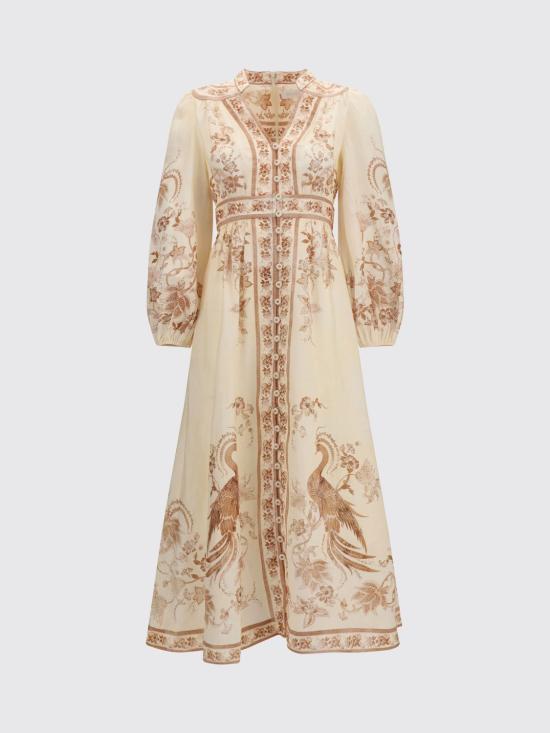 26FW 짐머만 롱 원피스 3501DSS262 CRTFL Cream - ZIMMERMANN