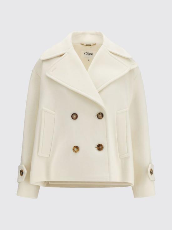 26FW 끌로에 코트 CH25AMA96952 112 White - CHLOE