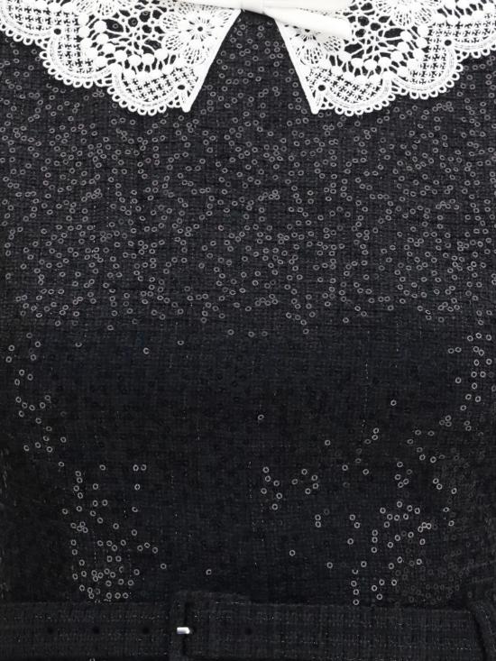 26FW 셀프 포트레이트 미디 스커트 PF26002SBC Black - SELF PORTRAIT