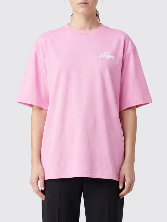 26SS 엠에스지엠 반팔 티셔츠 4041MDM113267126 12 Pink