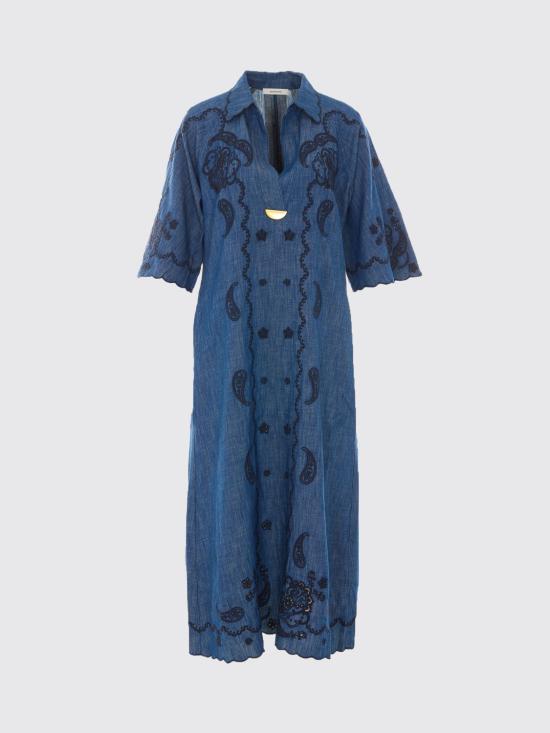 26FW 짐머만 롱 원피스 8358DSS261 BLU Blue - ZIMMERMANN