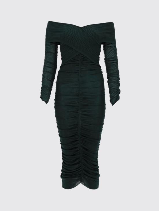 26SS 셀프 포트레이트 롱 원피스 RS26011MAG Green - SELF PORTRAIT