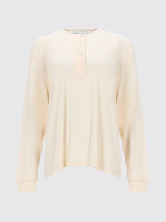 26SS 스튜디오 니콜슨 긴팔 티셔츠 RUTASSNW1834 CANVAS Ivory - STUDIO NICHOLSON