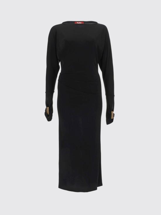 26SS 막스마라 스튜디오 롱 원피스 2616621022600 004 Black - MAX MARA STUDIO