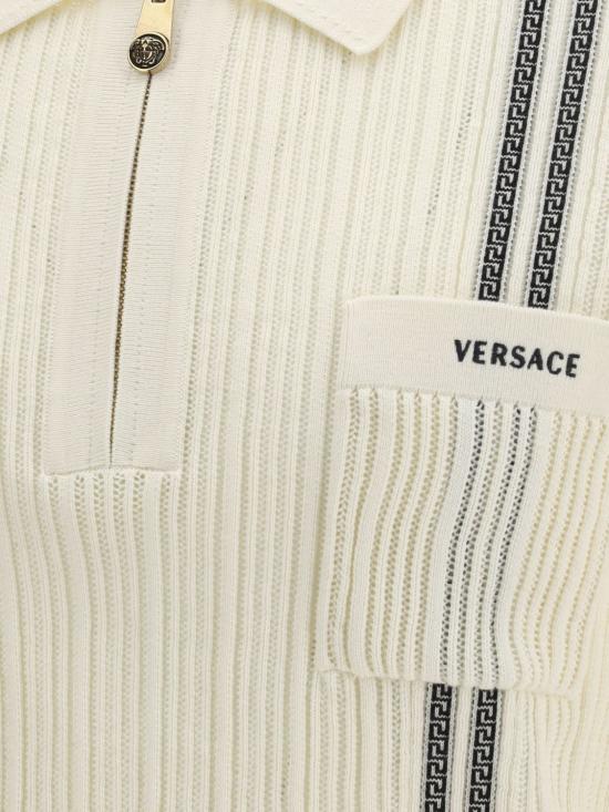 26FW 베르사체 폴로 티셔츠 10253531A18352 1W010 White - VERSACE