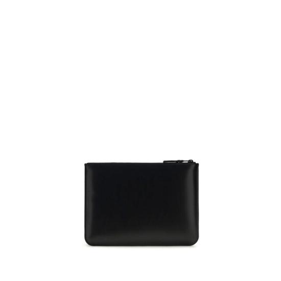  꼼데가르송 남성지갑 Comme Des Garçons 송아지 가죽 보스 토러스 지갑 블랙 - COMME DES GARCONS