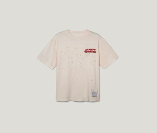  새티스파이 반팔 티셔츠 Satisfy Moth Tech Tee Sunbleached Rosewater