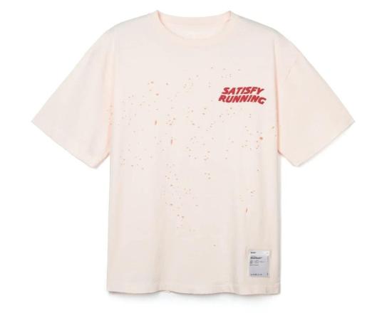  새티스파이 반팔 티셔츠 Satisfy Moth Tech Tee Sunbleached Rosewater - SATISFY