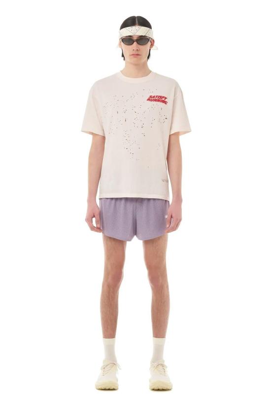  새티스파이 반팔 티셔츠 Satisfy Moth Tech Tee Sunbleached Rosewater - SATISFY