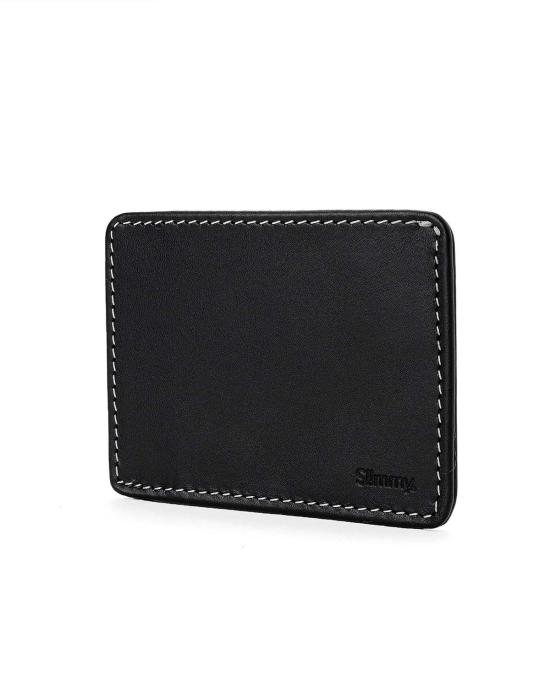  Slimmy 지갑 슬리미 R1 S2 1 포켓 83mm  블랙/화이트 스티치 - OTHER BRANDS